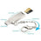 Memwah USB-C OTG, USB Type C, USB 2.0 Adapter Micro SDHC, Micro SDXC Memory Card Reader with Keychain - King of Flash UK