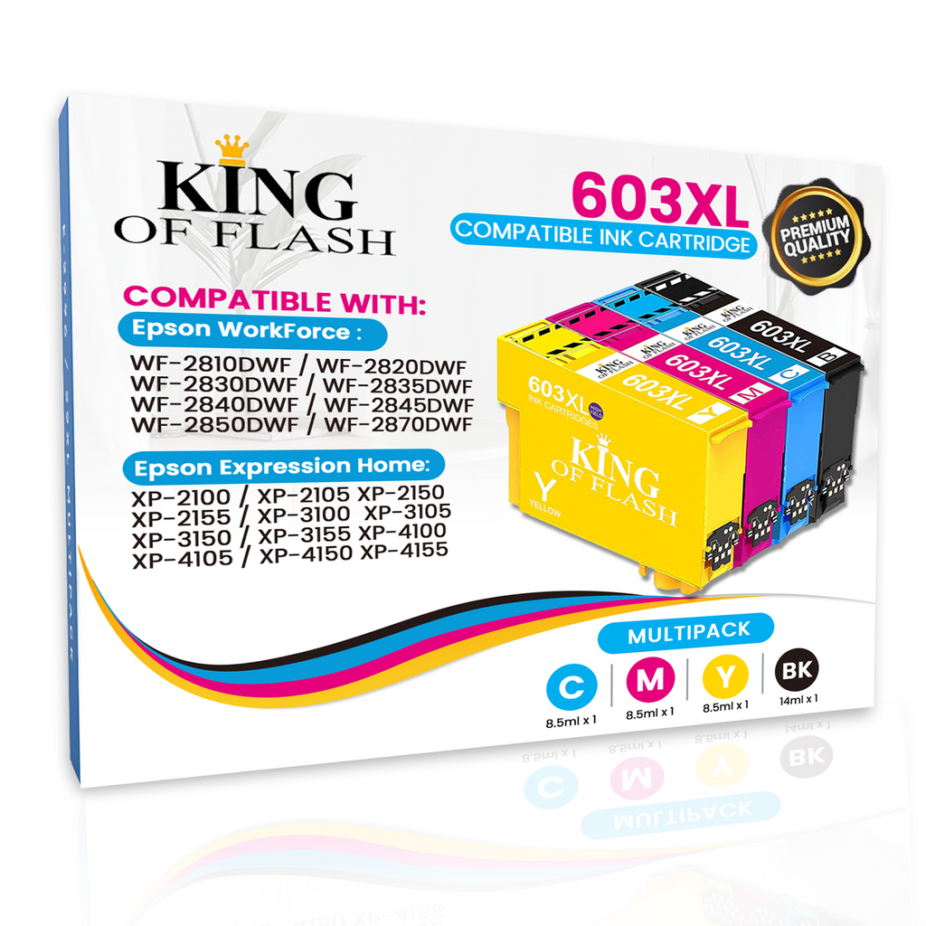 4 Compatible Ink Cartridges for Epson XP-2150, XP-2155, XP-3150, XP-3155 XP-4155