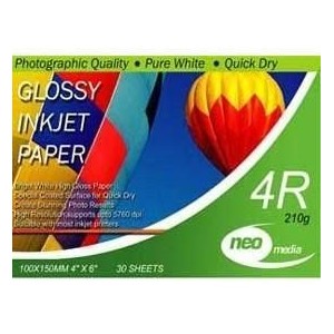 Neo brand 6x4 Photo Gloss Card 210gsm (30 Sheets) - esunrise