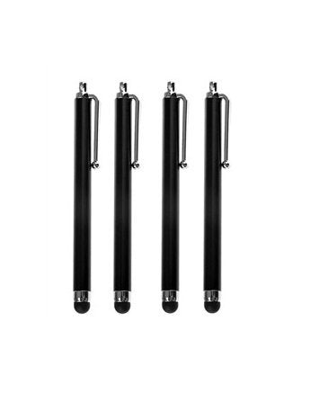 Pack of 4 Black Capacitive/Resistive Touchscreen Stylus Pen Compatible with All Touchscreen Devices Smartphone Tablets