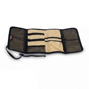 Grey Cable Lines Pens Tools Accessories USB Organiser Roll Fold Up Bag