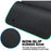 RGB Gaming Mouse Mat Pad Large Thick(800—300—4mm) XXXL Extended Led Mousepad with Non-Slip Rubber Base, Soft Computer Keyboard Mice Mat for Macbook, PC, Laptop, Desk - Black