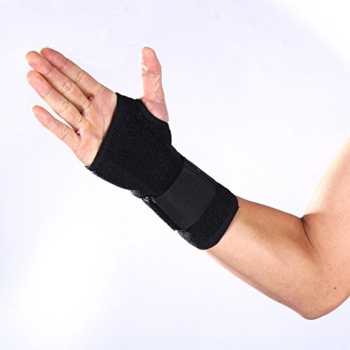 Wrist Support Black Wrist Brace for Immediate Pain Relief from Carpal Tunnel Syndrome, Wrist Pain, Sprains, RSI and Arthritis