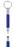 Mini Multi Function Pen with Keyring Hook, Stylus, Cross Screwdriver, Flat Screwdriver, Ruler - Makes the (Blue)