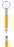 Mini Multi Function Pen with Keyring Hook, Stylus, Cross Screwdriver, Flat Screwdriver, Ruler (Yellow)
