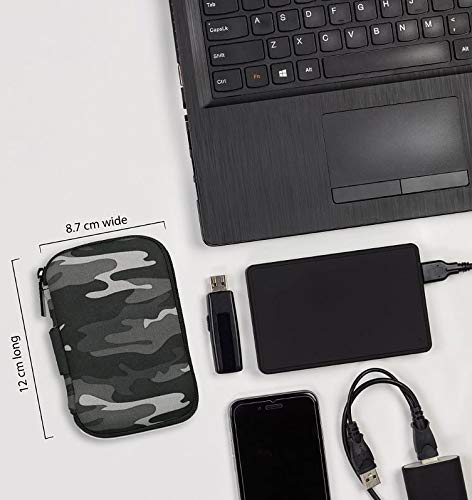 USB Flash Drive Case With Premium Quality Padded Protection For Up To 6 Flash/Key Drives, Flash Drive Case Organizer
