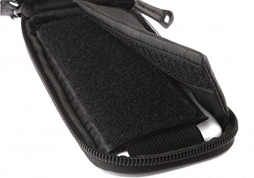 Universal Bicycle, Cycling Smartphone Bag Case Tube Style Holder For Mobile Phones 4.2" to 5.5" In Black