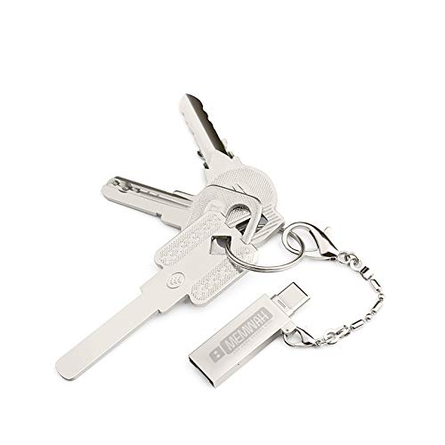 Memwah USB-C OTG, USB Type C, USB 2.0 Adapter |Micro SD, Micro SDHC, Micro SDXC Memory Card Reader | Premium Metal Body with Keychain | Compatible with Smartphones, MacBook, PC, Tablets, USB C Devices