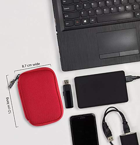 USB Flash Drive Case With Premium Quality Padded Protection For Up To 6 Flash/Key Drives, Flash Drive Case Organizer