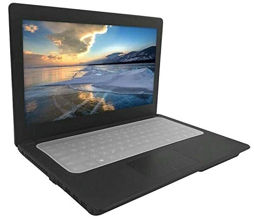 Keyboard Protector Skin Silicone Cover Clear Film Dust and Waterproof Universal for 13, 14, 15 inch Laptop, Notebook, Netbook, Chromebook