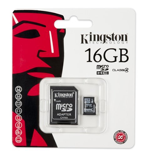 Kingston SDC4/4GB 4 GB (SDC4/4 GB) microSD HC Memory Card, Black
