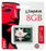 Kingston CF/8GB 8 GB Compact Flash Memory Card, Multi-Colour