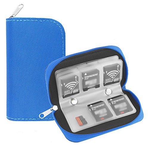 8 Pages and 22 Slots Memory Card Carrying Case Holder Pouch for SD SDHC MMC CF Micro SD Storage Protector