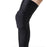 Padded Hexagon Style Long Single Black Knee Support Brace Guard, Bandage Wrap Sleeve Injury Protect, Gym, Running Honeycomb Pad Protector- Extra Large