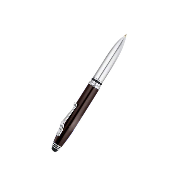 3-in-1 Stylus Pen With Light, Capacitive Aluminium Pen Stylus, LED Torch Light, Ballpoint Pen