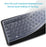 Reusable Waterproof Keyboard Cover, Universal Clear Anti-Dust Keyboard Skin Protector Cover for 104/107 Keys Standard Desktop Keyboard