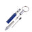 Mini Multi Function Pen with Keyring Hook, Stylus, Cross Screwdriver, Flat Screwdriver, Ruler - Makes the (Blue)
