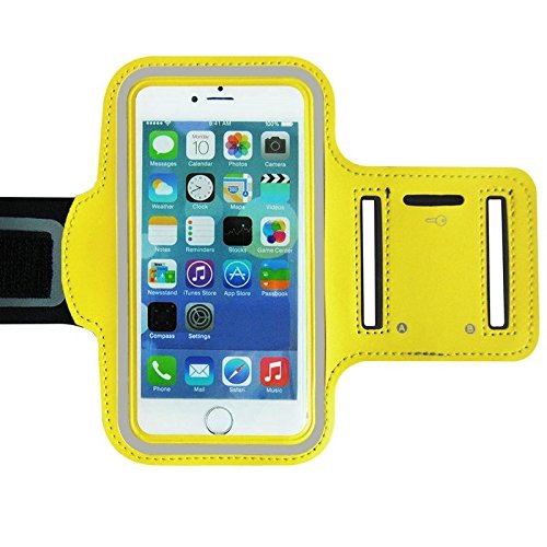 Universal Mobile Phone Reflective Adjustable Armband Case Holder Compatible with Sony Xperia Z1/Z2/Z3, iPhone 6, Samsung S3/S4/S5, Nexus & Other Mobiles