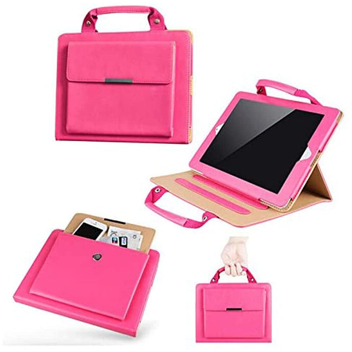 Stand Carry Case Cover Handle Bag Holder Compatible With iPad Mini 1/2/3/4/5 7.9", iPad 2017-18 Air1,2, Pro 9.7, iPad 2019-20, Pro Air,3, iPad Pro 2018-20 11", iPad 2/3/4 9.7"