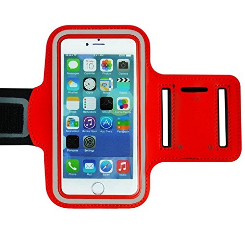 Universal Mobile Phone Reflective Adjustable Armband Case Holder Compatible with Sony Xperia Z1/Z2/Z3, iPhone 6, Samsung S3/S4/S5, Nexus & Other Mobiles