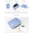Travel Packing Cubes Organizer, Perfect for Family toiletry bag & Underwear Storage Suitcase Cubes, Set of 5 Waterproof Packing Bag Pcs - Lightblue