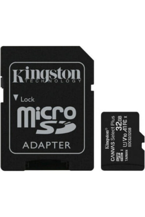 Kingston Canvas Select Plus microSD Card SDCS2/32 GB Class 10 (SD Adapter Included)