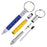 Mini Multi Function Pen with Keyring Hook, Stylus, Cross Screwdriver, Flat Screwdriver, Ruler (Yellow)
