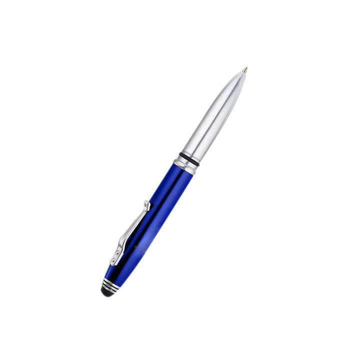 3-in-1 Stylus Pen With Light, Capacitive Aluminium Pen Stylus, LED Torch Light, Ballpoint Pen