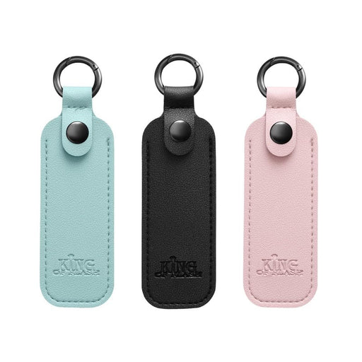 USB Flash Drive Holder Case With Keyring Attachment - 3 Pack Memory Stick Portable Travel Shuttle Carry Case Storage - Holds 1 USB - PU Leather