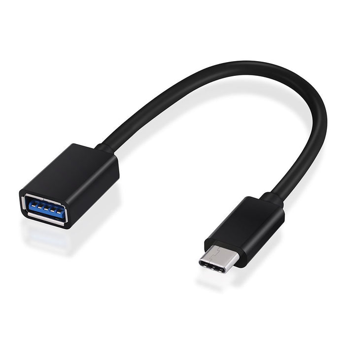 USB 3.1 Type-C OTG Cable Male to Standard Type A USB 3.0 Female OTG Data Cable for New MacBook 12", ChromeBook Pixel, Nokia N1, Tablets, Mobile Phones and Other Type-C Devices, Black