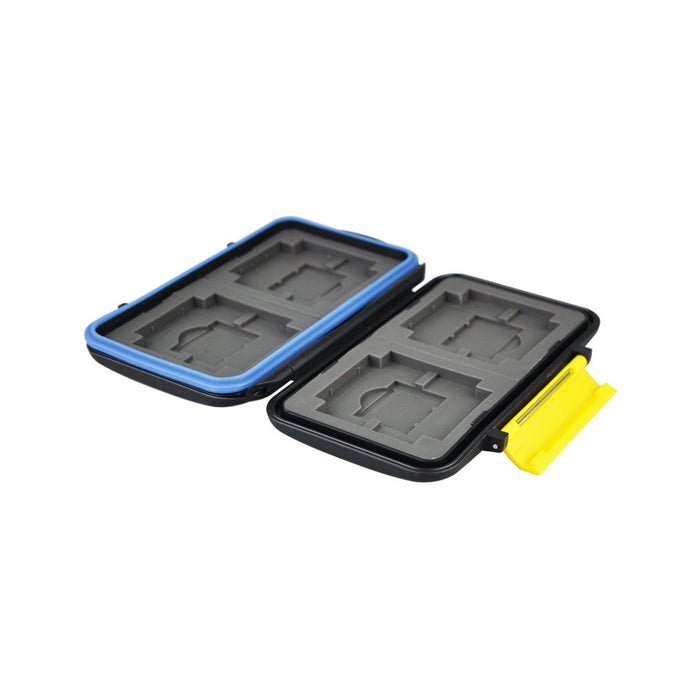 Hard Shell Water Resistant Multi Use Memory Card Case for SD/SDHC/SDXC/microSD/microSDHC/microSDXC/Pro DUO/Compact Flash Cards (4CF 4SD 4XD 4MS Pro DUO Hard Shell)