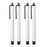 Pack of 4 WHITE Capacitive/Resistive Touchscreen Stylus Pen Compatible with All Touchscreen Devices Smartphone Tablets