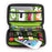 Medium Travel Case Organiser For Electrical Goods, Cables, 12 x USB Sticks, Hard Drives & Mobile Phones - Black