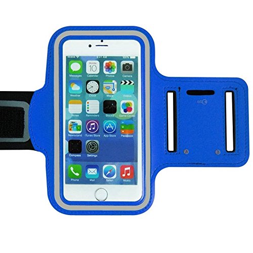 Universal Mobile Phone Reflective Adjustable Armband Case Holder Compatible with Sony Xperia Z1/Z2/Z3, iPhone 6, Samsung S3/S4/S5, Nexus & Other Mobiles