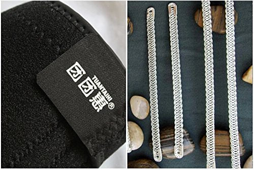 Neoprene Black Knee Support Brace Left & Right Knee With Straps For A Tighter Fasten, Gym, Running, Sports, Football