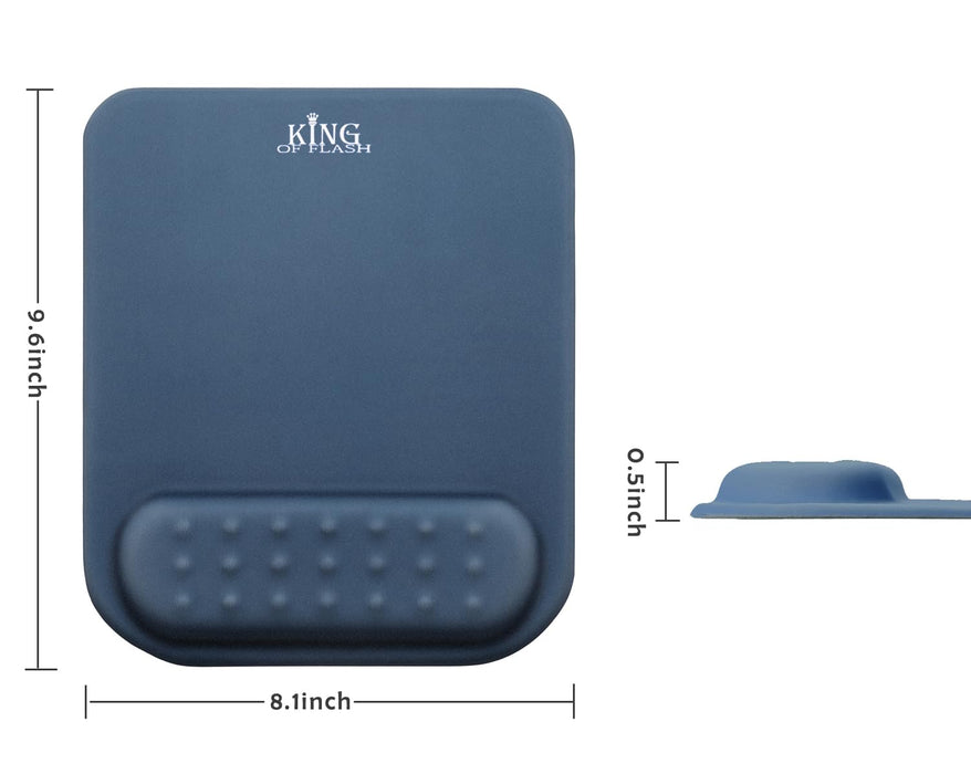 Mouse Pad with Memory Foam Wrist Support, Mouse Mat Mousepad with Non-Slip Rubber Base