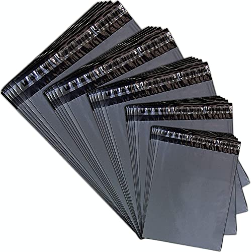 Mailing Bags 200 Self Adhesive, Waterproof and Tear-Proof Postal Bags Small Sized Grey Plastic Mailing Mail Post Postage Plastic Bags