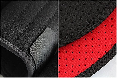 Neoprene Black Knee Support Brace Left & Right Knee With Straps For A Tighter Fasten, Gym, Running, Sports, Football