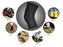 Padded Hexagon Style Long Single Black Knee Support Brace Guard, Bandage Wrap Sleeve Injury Protect, Gym, Running Honeycomb Pad Protector- Extra Large