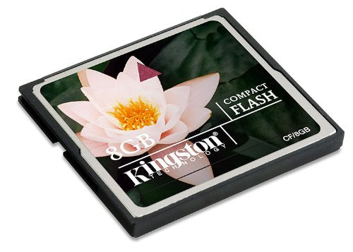 Kingston CF/8GB 8 GB Compact Flash Memory Card, Multi-Colour