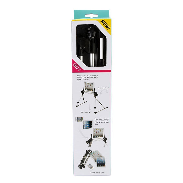 Universal Foldable Desk Floor Stand Bed Tablet Mobile Phone Holder Mount Up to 9.7" Compatible Tablet Devices