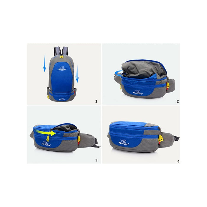 Unisex Lightweight Folding Waterproof Backpack Outdoor Camping Hiking Mountain Climbing Daypack Bag