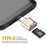 Memwah USB C Portable Card Reader for Micro SD Cards, Micro SDHC & Micro SDXC - Micro SD to Type C USB Adapter - OTG USB C Micro SD Card Reader