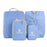 Travel Packing Cubes Organizer, Perfect for Family toiletry bag & Underwear Storage Suitcase Cubes, Set of 5 Waterproof Packing Bag Pcs - Lightblue