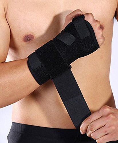 Wrist Support Black Wrist Brace for Immediate Pain Relief from Carpal Tunnel Syndrome, Wrist Pain, Sprains, RSI and Arthritis