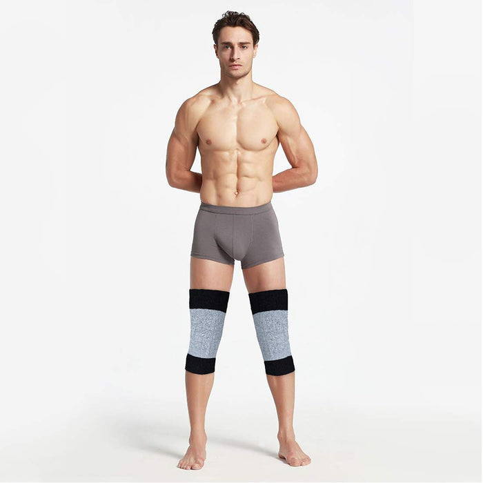 Knee Leg Warmers Thermal Sleeves Pads Dance Protection Breathable Soft Kneelet One Size Unisex Elastic Stretch Guard (1 Pair)