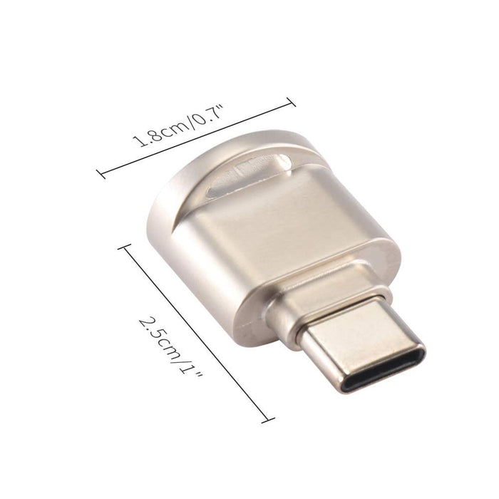 Memwah USB C Portable Card Reader for Micro SD Cards, Micro SDHC & Micro SDXC - Micro SD to Type C USB Adapter - OTG USB C Micro SD Card Reader