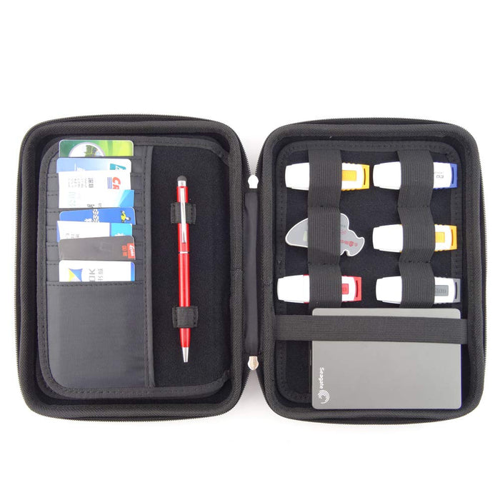 Large Electronics Case, Portable Electronics Case Organizer, Wallet, Cable, USB Storage Case, Travel Accessories