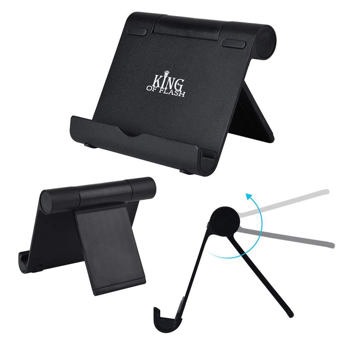 Portable Desk Multi Angle Stand Holder Compatible for 4-12" Tablet, iPad, Smartphone, iPhone & Various Devices