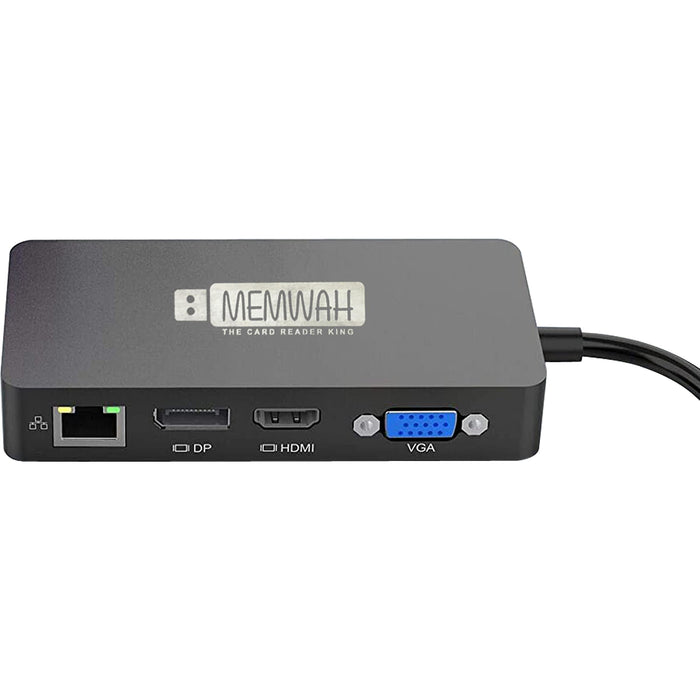 Surface Pro Dock for Surface Pro 4/Pro 5/Pro 6 USB Hub Docking Station with Gigabit Ethernet Port, 4K HDMI VGA DP Display Port, 3xUSB 3.0 Ports, Audio Out Port, USB C Port, SD/TF(Micro SD) Card Reader